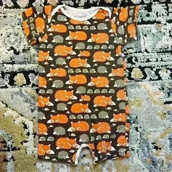 Other - 100% cotton one piece baby boy romper critter animals made in the USA bodysuit